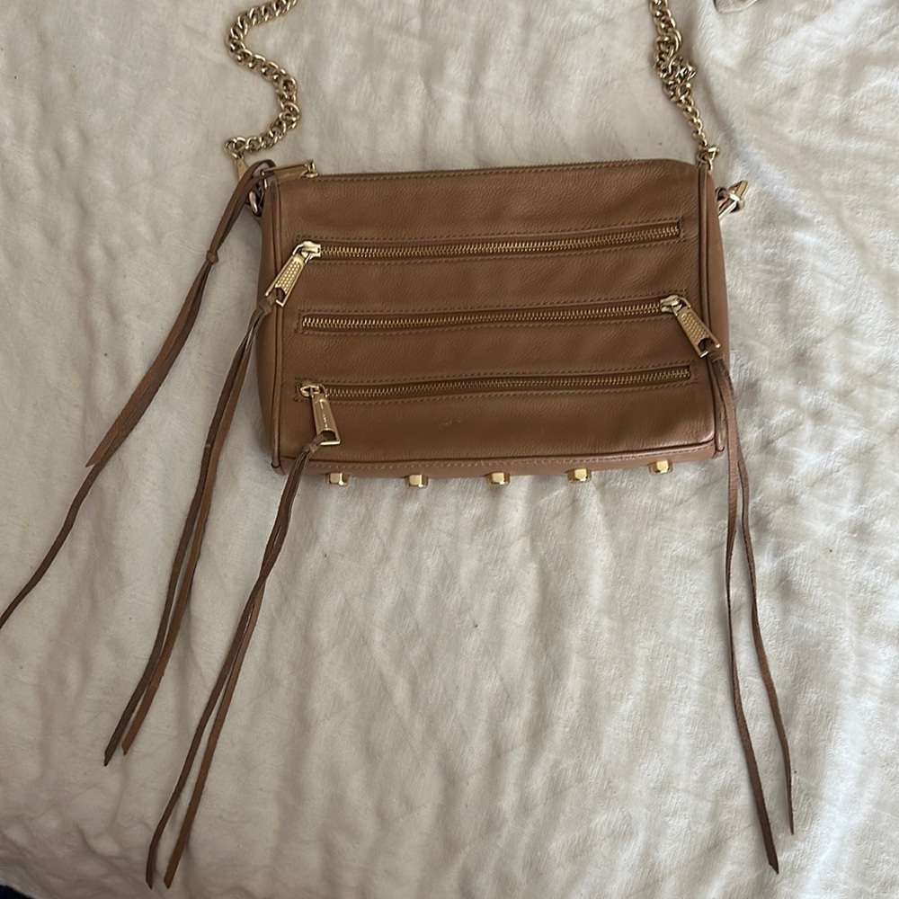 REBECCA MINKOFF TRIPLE ZIP ROCKER CROSSBODY